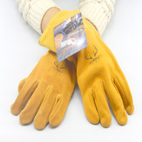 威特仕10-2327金黄色鹿二层中袖TIG劳保防护手套